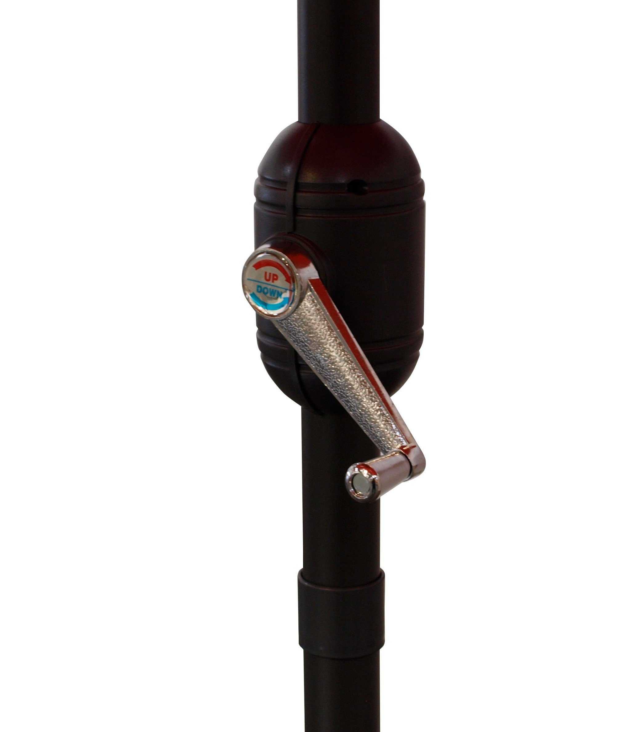 DEGAMO Marktschirm, 300cm Durchmesser, mit Kurbelmechanismus, günstig online kaufen