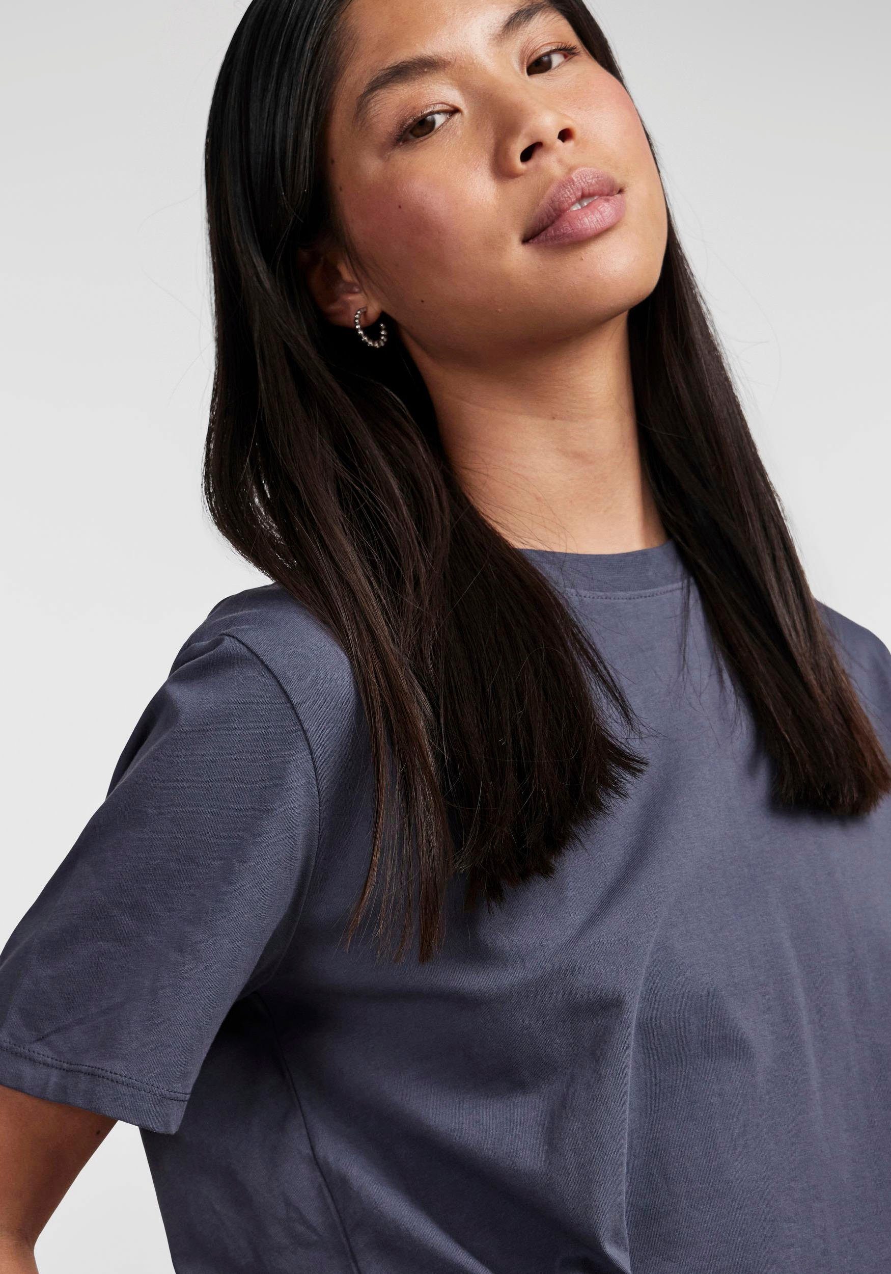 pieces Rundhalsshirt PCRIA SS SOLID TEE günstig online kaufen