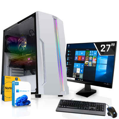 SYSTEMTREFF Gaming-PC-Komplettsystem (27", Intel Core i9 11900KF, Nvidia GeForce RTX 3070 8GB GDDR6, 16 GB RAM, 2000 GB HDD)