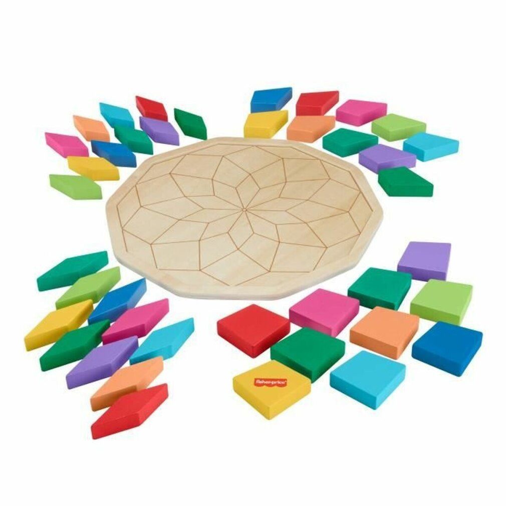 Fisher-Price® Puzzle Mandalapuzzle Aus Holz (40 Teile), Puzzleteile