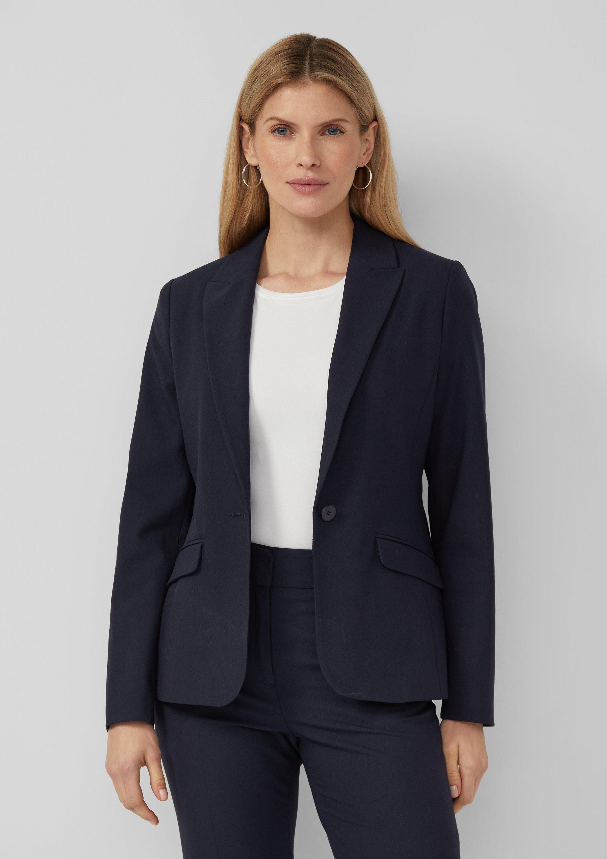 s.Oliver Jackenblazer Indoor-Blazer Viskosemix-Blazer im Slim Fit