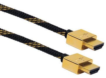 Schwaiger HDMSL15 531 HDMI-Kabel, HDMI-Stecker, (150 cm), 3D tauglich