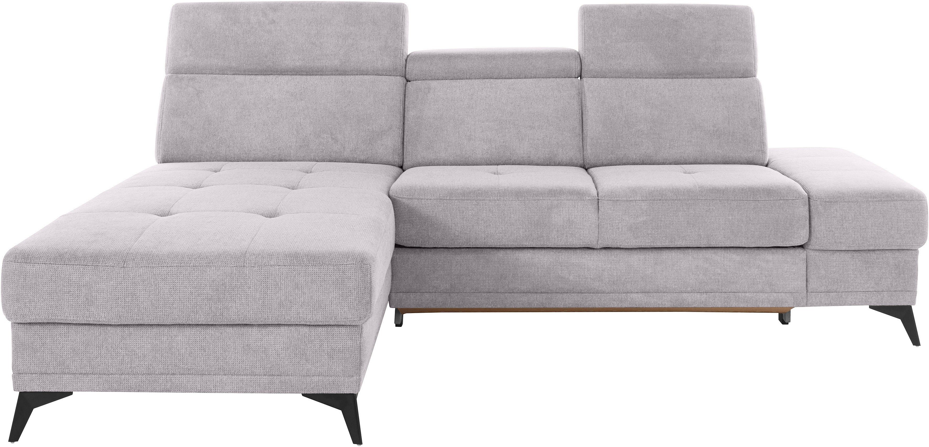 INOSIGN Ecksofa Cardiz L-Form, inkl.Kopfteilverstellung und günstig online kaufen