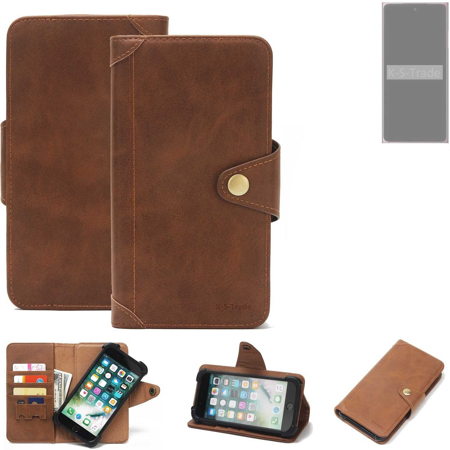 K-S-Trade Handyhülle für HMD Skyline, Handyhülle Schutz Hülle Walletcase Bookstyle Tasche Case