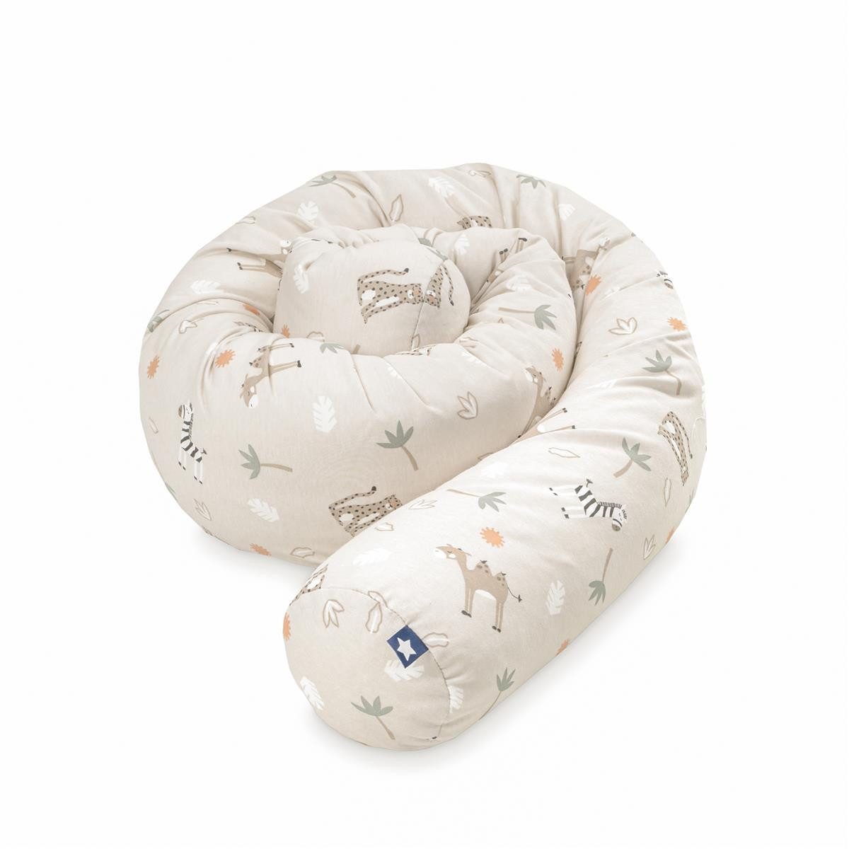 Julius Zöllner Kuschelnest Savanne beige Bettschlange Jersey 180, (1-tlg), Babynestchen