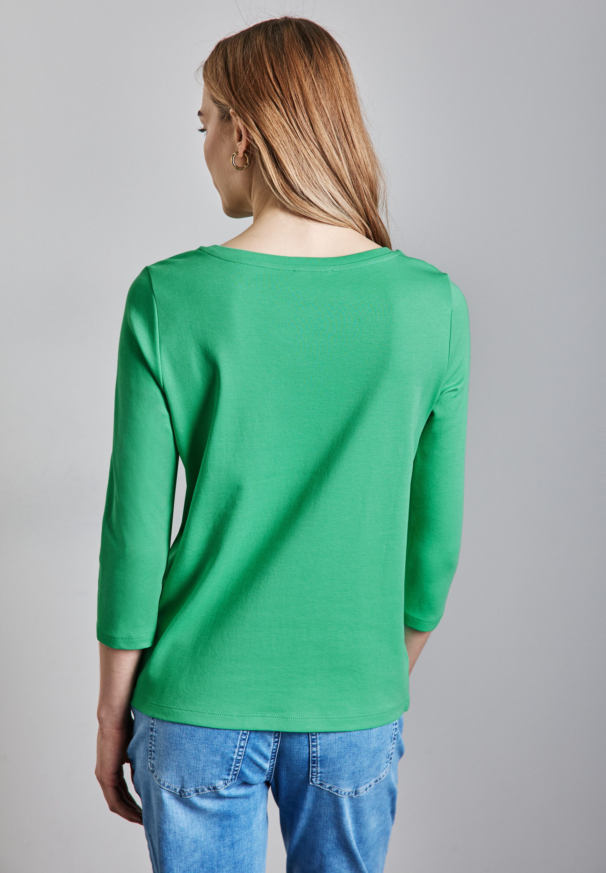 STREET ONE 3/4-Arm-Shirt, mit U-Boot-Ausschnitt günstig online kaufen