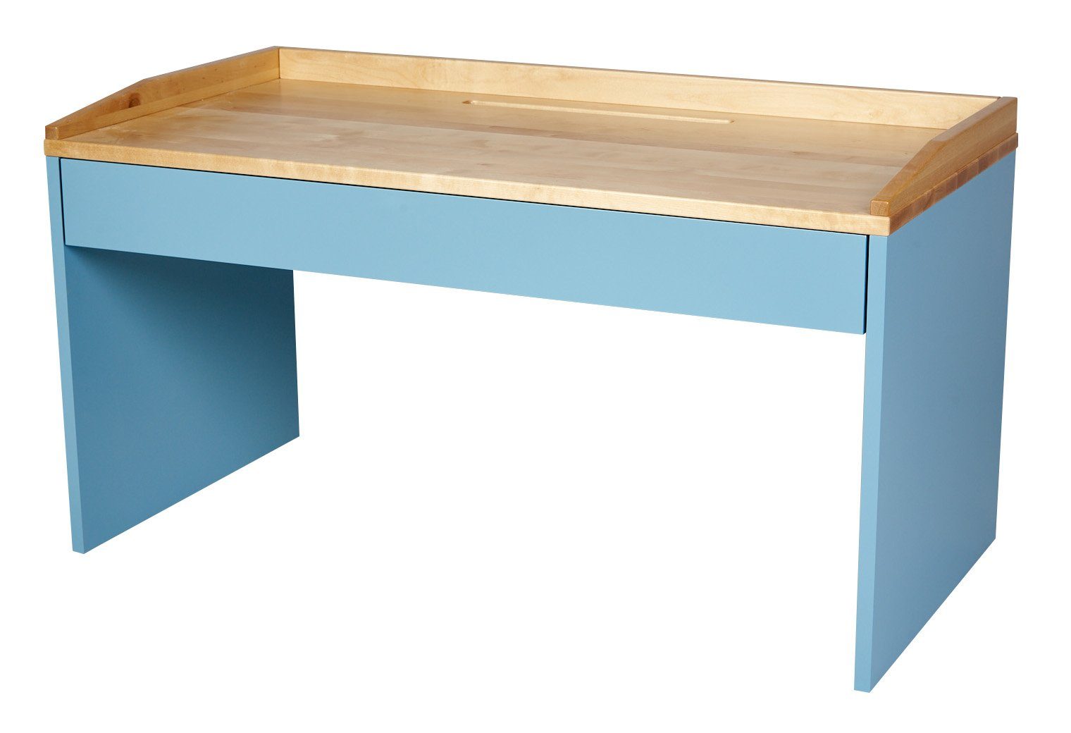 kundler home Kinderschreibtisch Spieltisch, Kindertisch, Schreibtisch für Kinder mit Schublade Pastell Blau