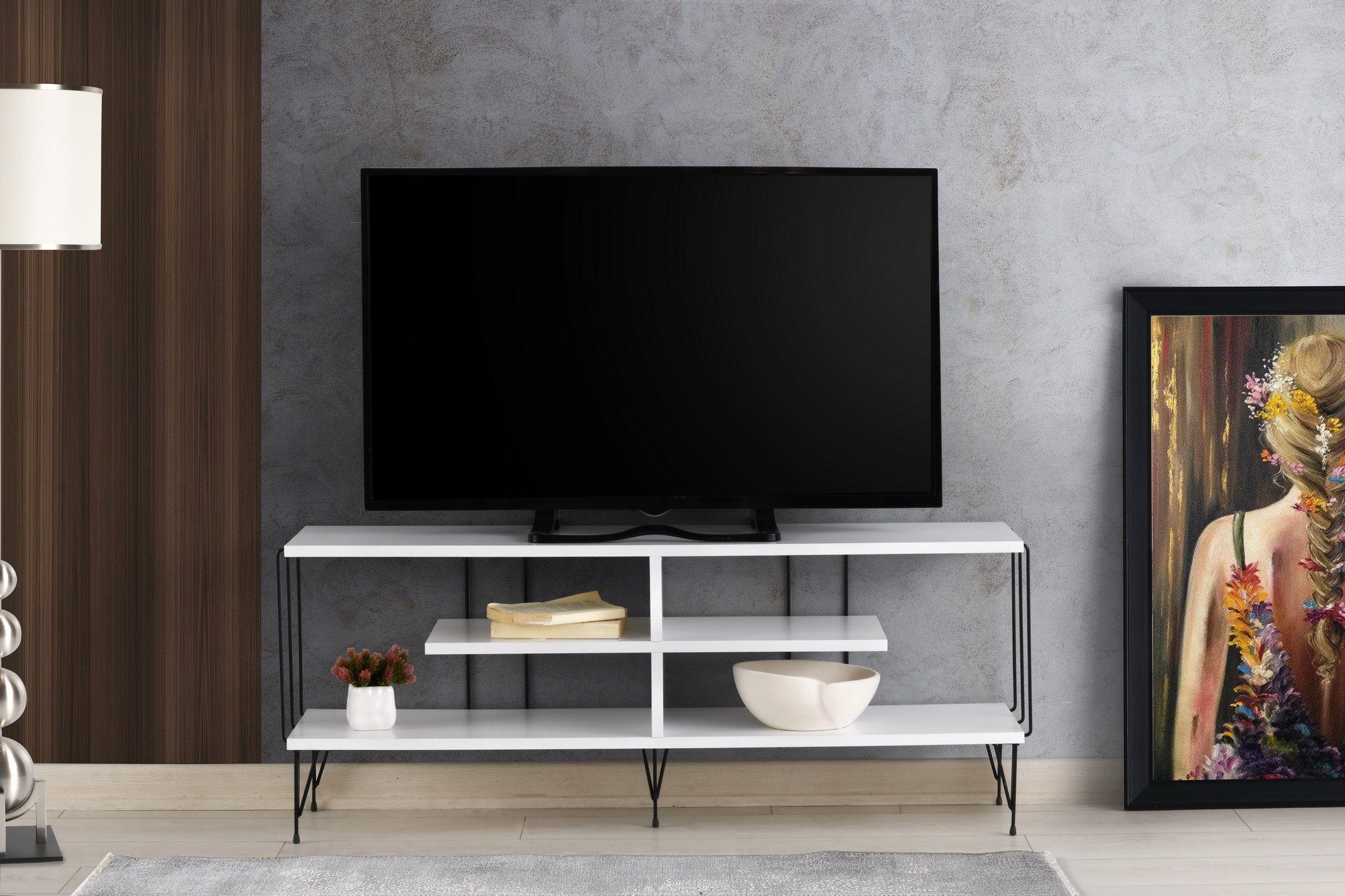 Skye Decor TV-Schrank Schränke, 44,5x120x30 cm, 100% Melaminbeschichtete Partikelplatte | TV-Schränke