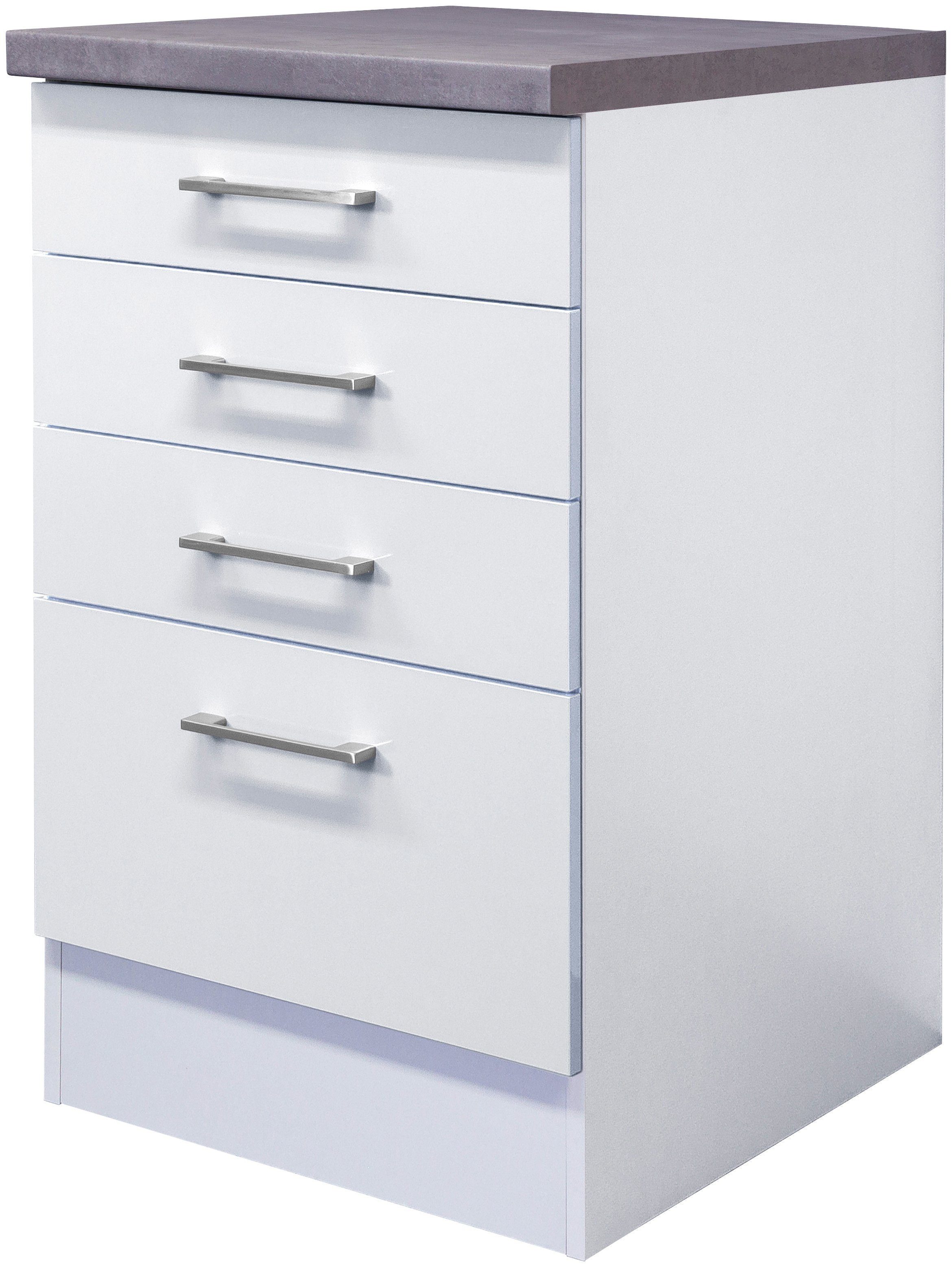Flex-Well Unterschrank Kopenhagen (B x H x T) 50 x 86 x 60 cm, mit praktischen Schubkästen