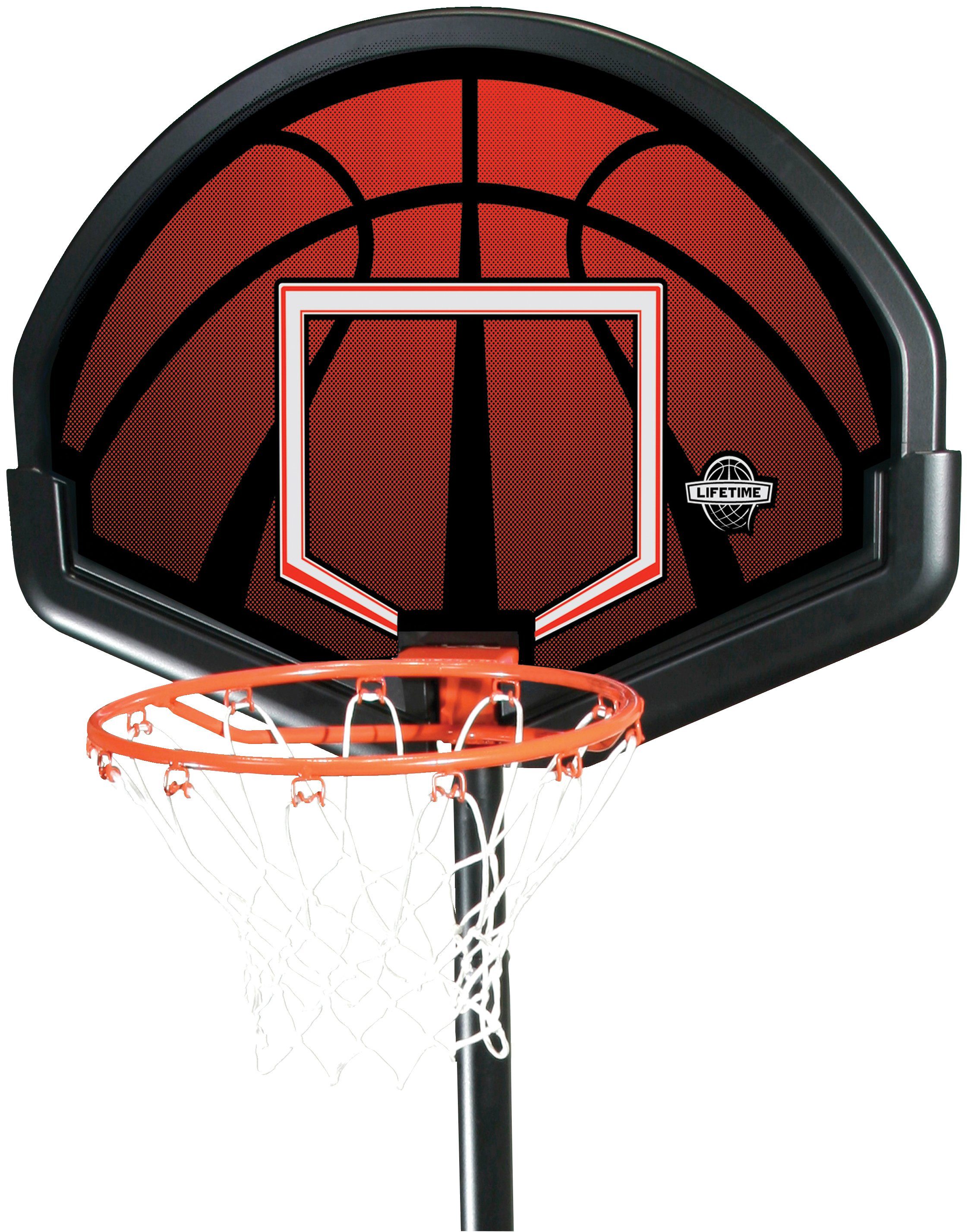 Alabama, schwarz/rot höhenverstellbar 50NRTH Basketballkorb