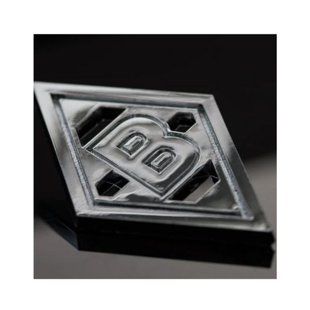 Borussia Mönchengladbach Aufkleber Borussia M´Gladbach Chromlogo Auto "Raute"