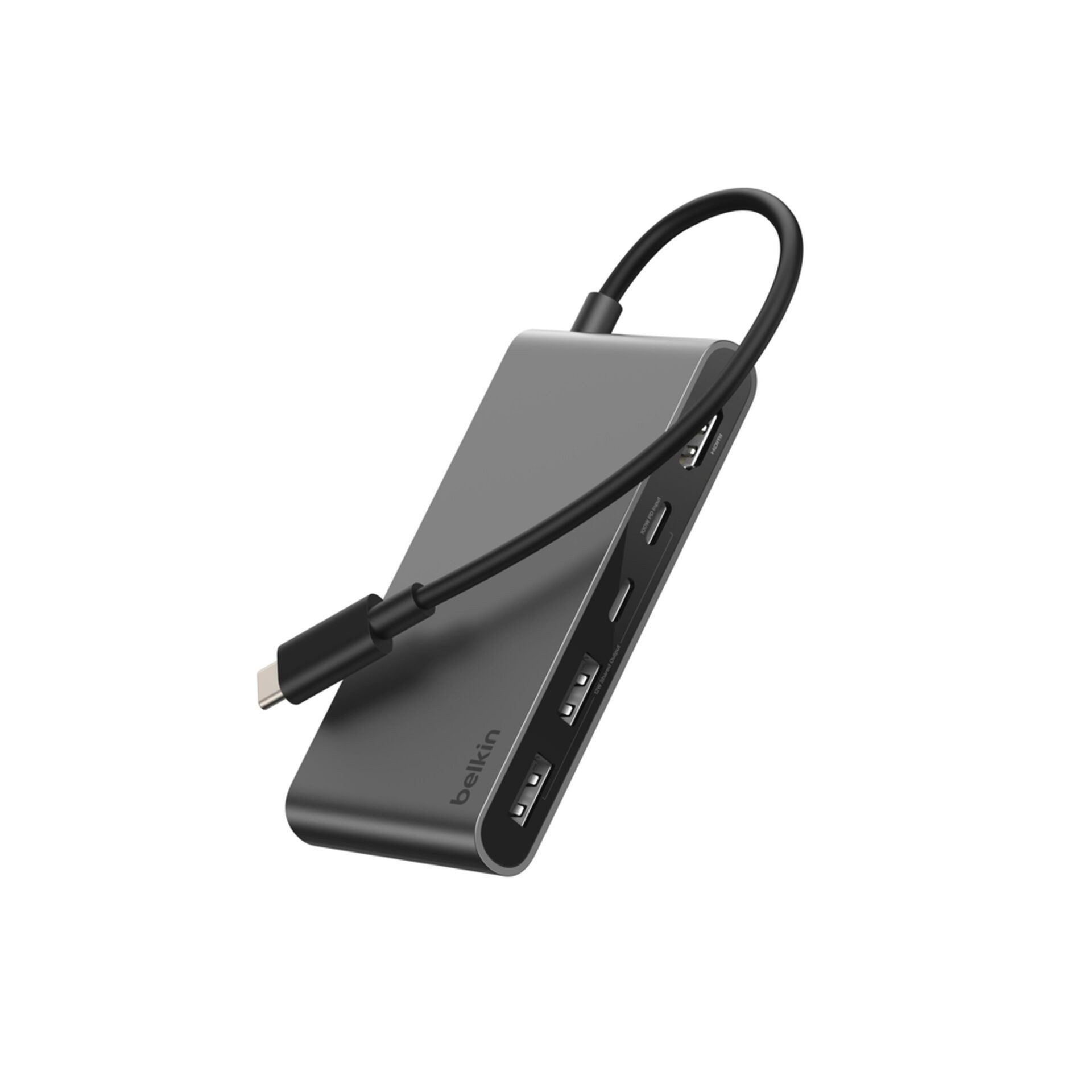 Belkin Laptop-Dockingstation Connect 5-Port-USB-C-Hub mit zwei USB-C-Anschlüssen