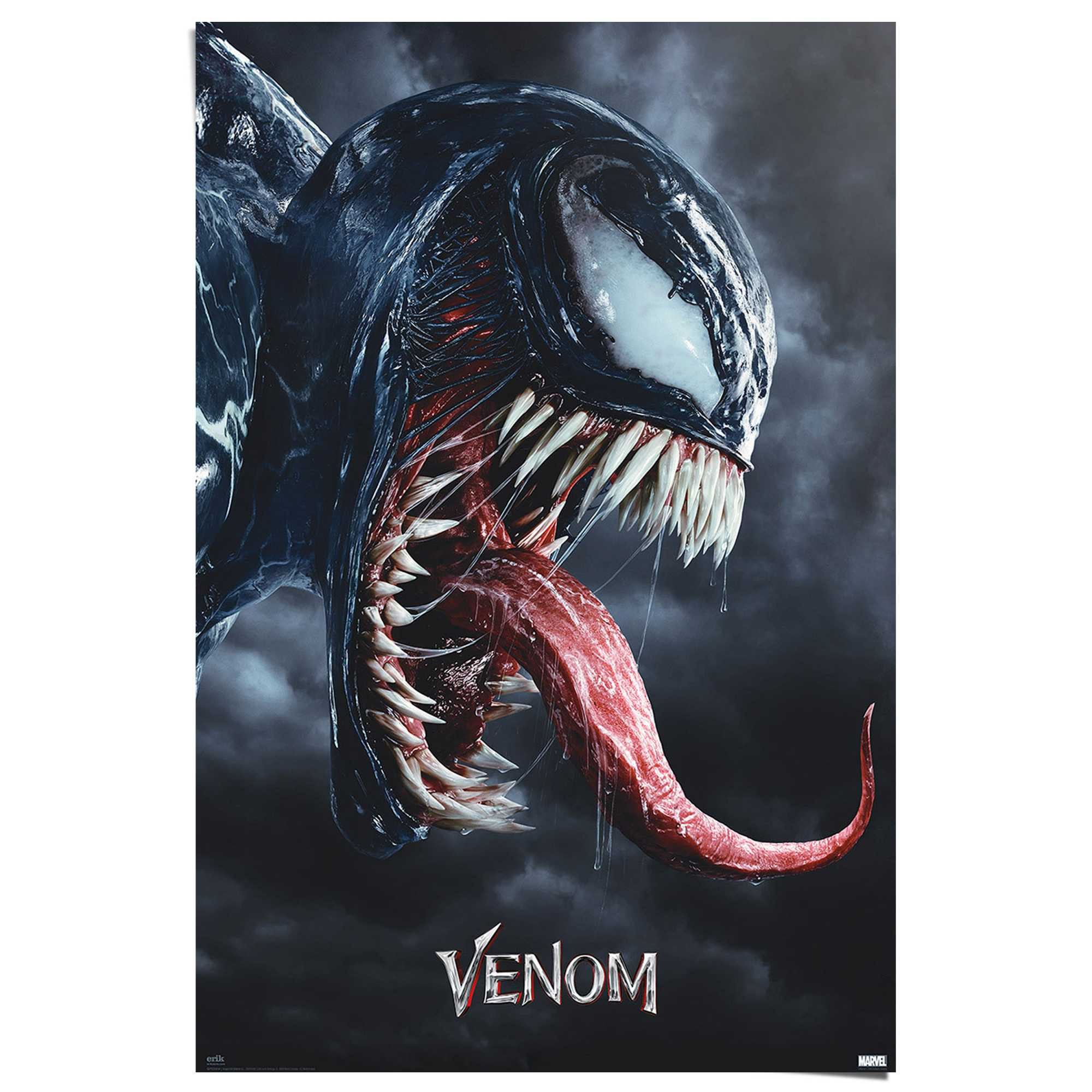 Reinders! Poster Marvel - Venom legacy, Teenager Zimmer - Schwarz - 150 gr. Papier - 61x91,5 cm