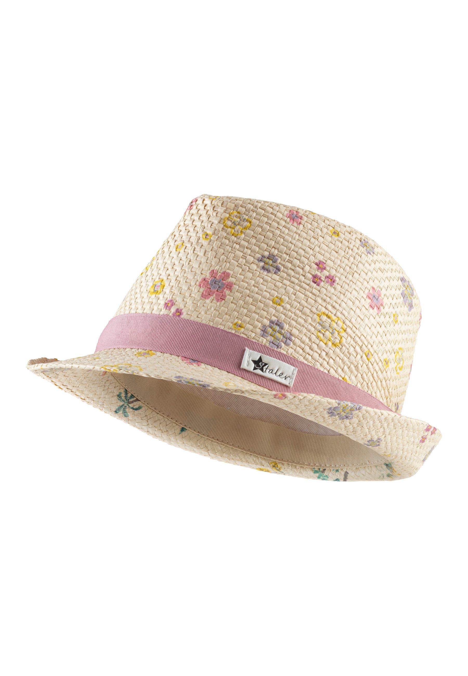 Sterntaler® Schirmmütze Strohhut Blumen (1-St) günstig online kaufen