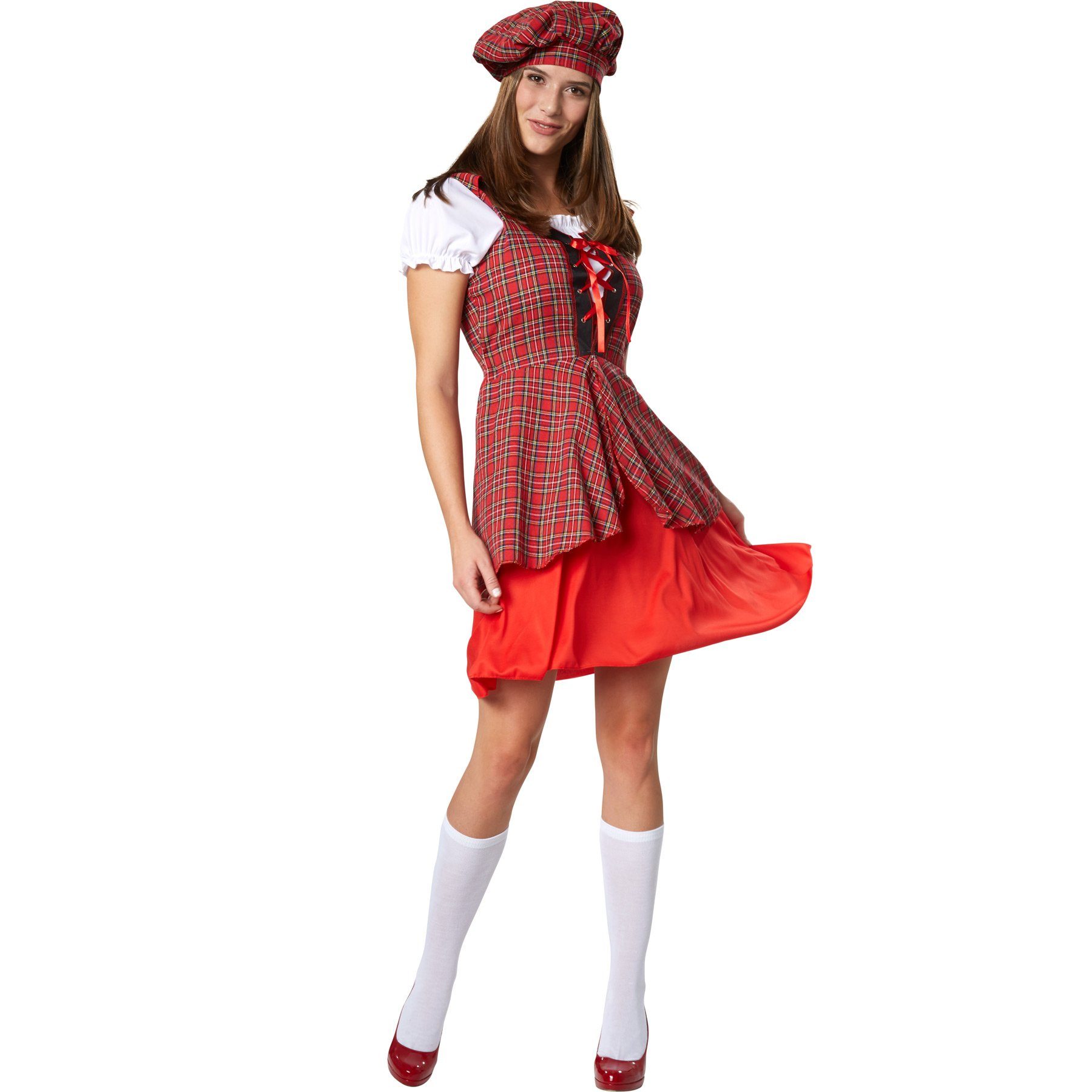 dressforfun Kostüm Frauenkostüm Jugendliche Schottin, Schickes Kurzkleid au günstig online kaufen