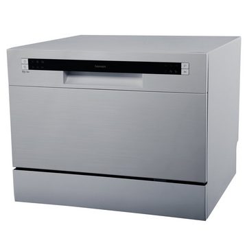 homeX Tischgeschirrspüler, GST6AE-S, 6 Maßgedecke, Mini Spülmaschine für kleine Küchen, Geschirrspüler klein, 6 Programme