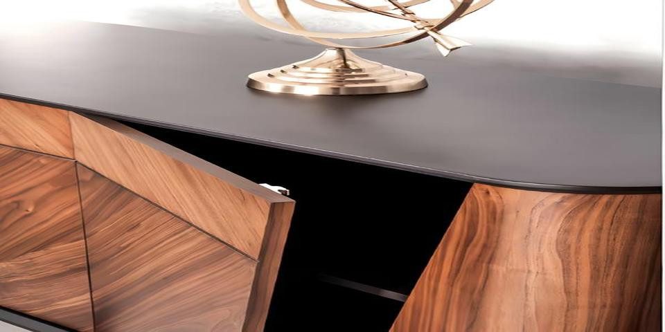 Xlmoebel Kommode Holz Sideboard mit modernem Design und viel Stauraum für das Büro (Konsole, Konsole), Hergestellt in Europa