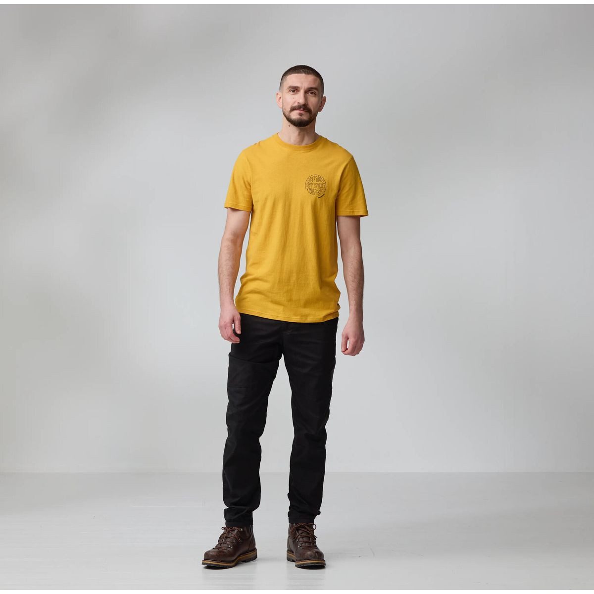 Fjällräven Kurzarmshirt Hemp Blend Out Here T-shirt M Weiches und leichtes Herren-T-Shirt aus Hanf und Bio-Baumwolle mit