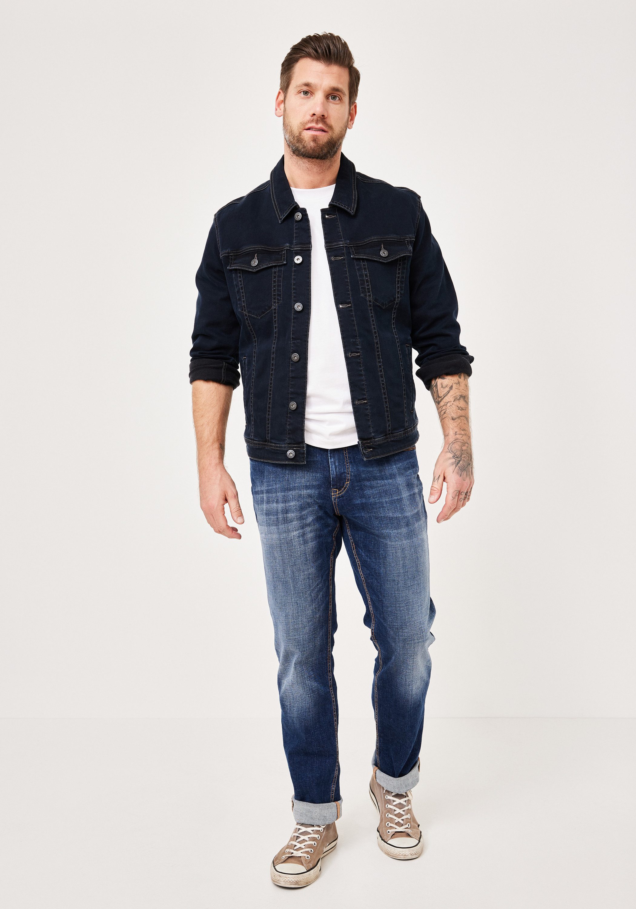 Paddock's Straight-Jeans BEN Regular Fit 5-Pocket Jeans mit Stretchanteil