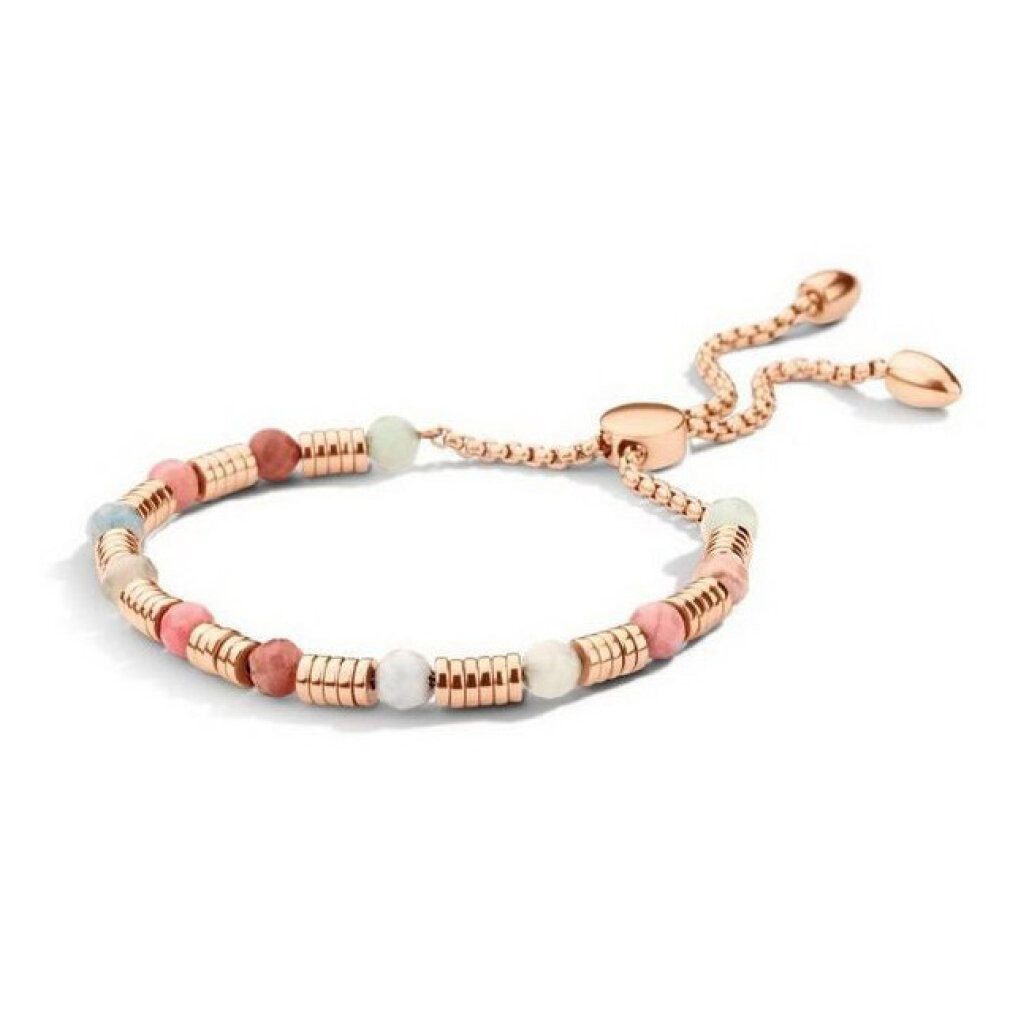 Javoli.com Kette mit Einhänger Victoria Rosegoldfarbenes Perlenarmband