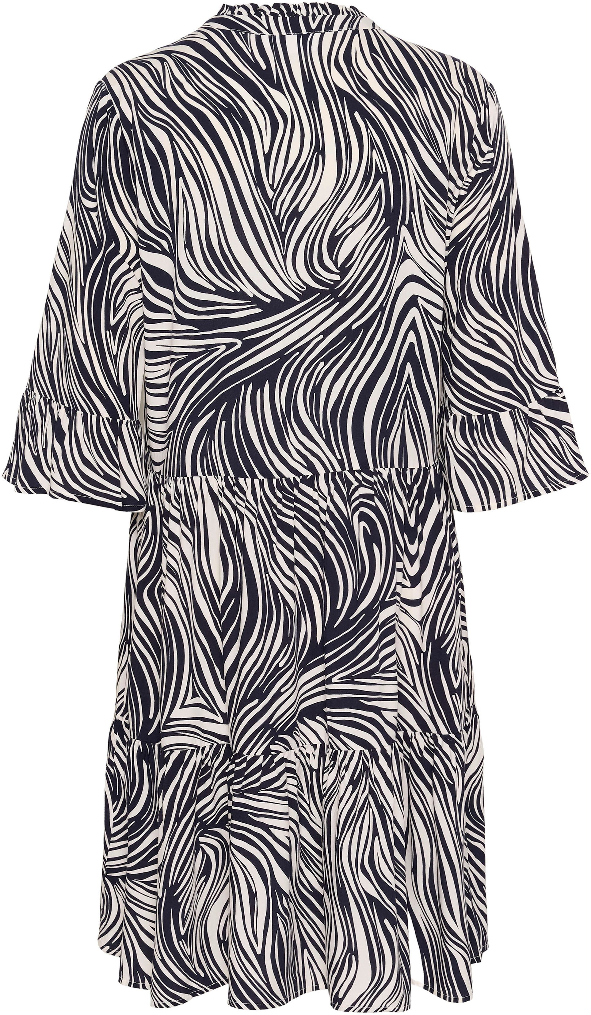 Saint Tropez Blusenkleid EdaSZ Dress Sommerkleid, Tunikakleid mit Volant un günstig online kaufen