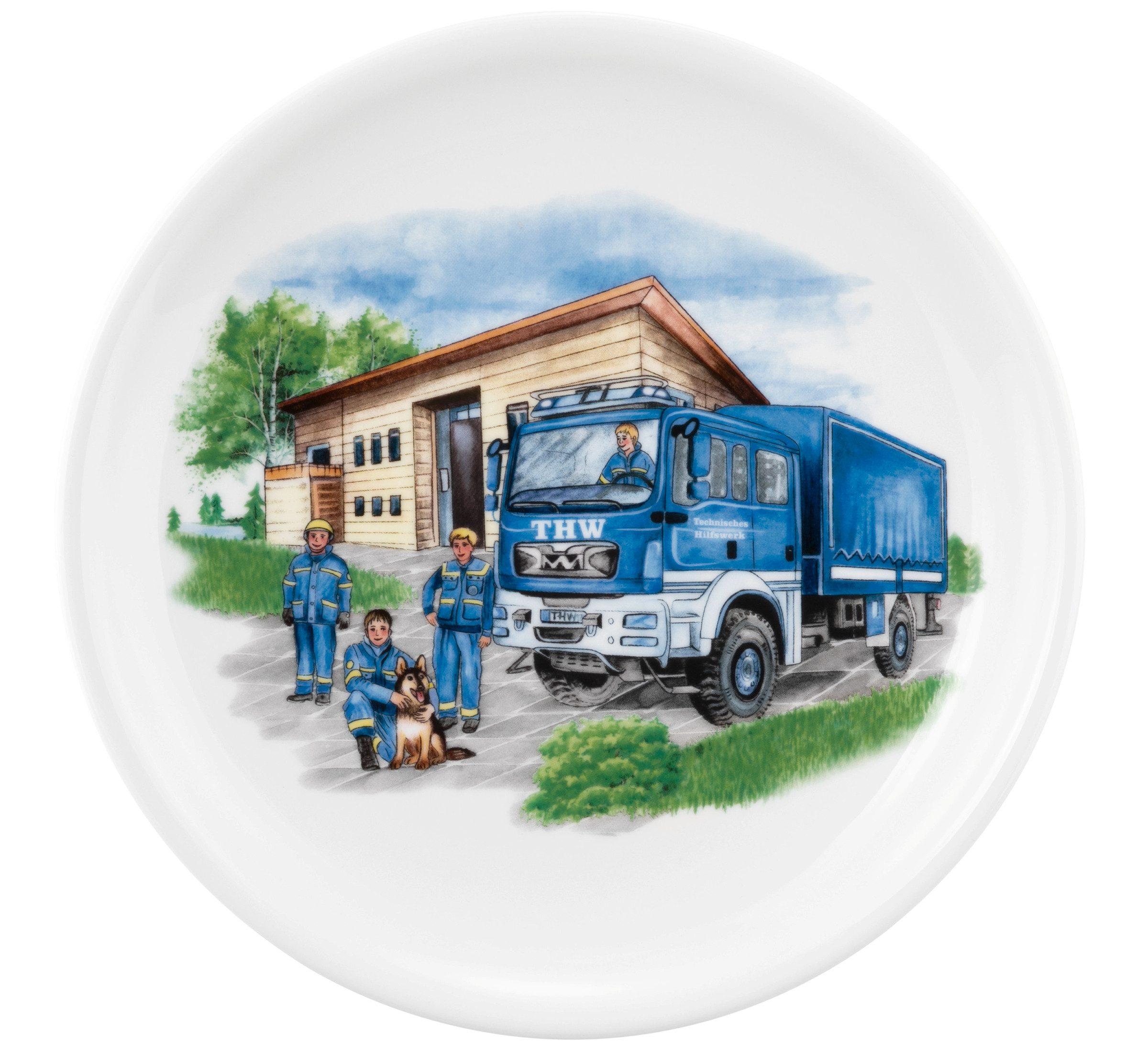 Seltmann Weiden Speiseteller Compact - Blaulicht, (1 St), rund 25,5 cm