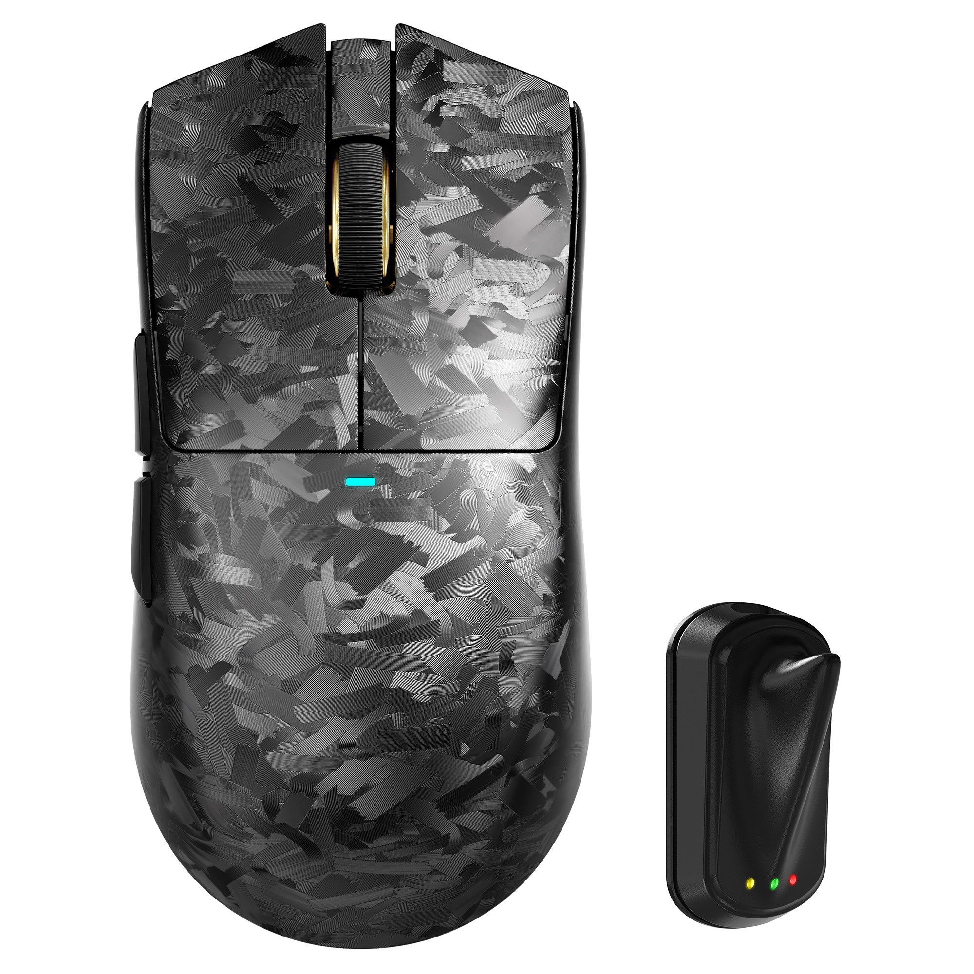 ATTACK SHARK X11 Ultra 8Khz Kabellose Gaming-Maus, Carbonfaser-Verbundgehäuse Gaming-Maus (Bluetooth, 2.4Ghz, kabelgebunden, PAW3950MAX,42000 DPI,leicht,8k,2.0000 FPS,63g)