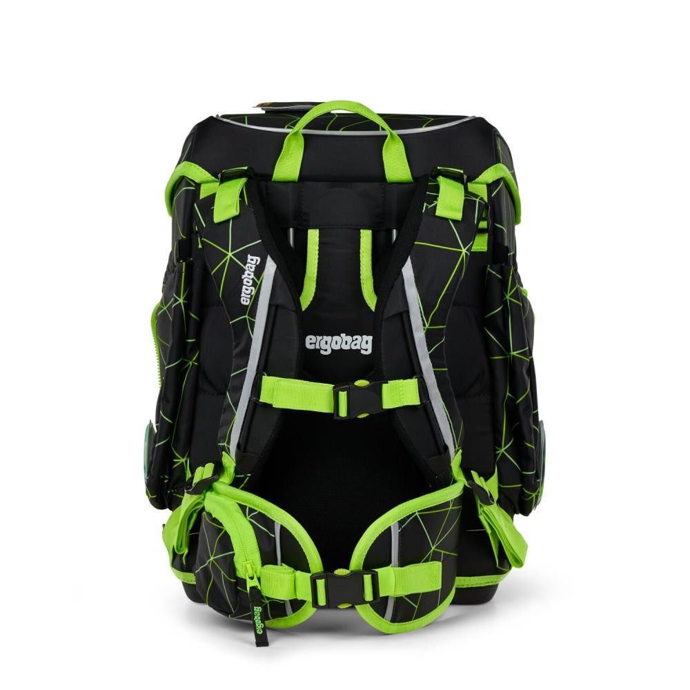 ergobag Schulranzen Cubo (5tlg., inkl. Sportbeutel, Federmäppchen, Schlampermäppchen und Kletties)