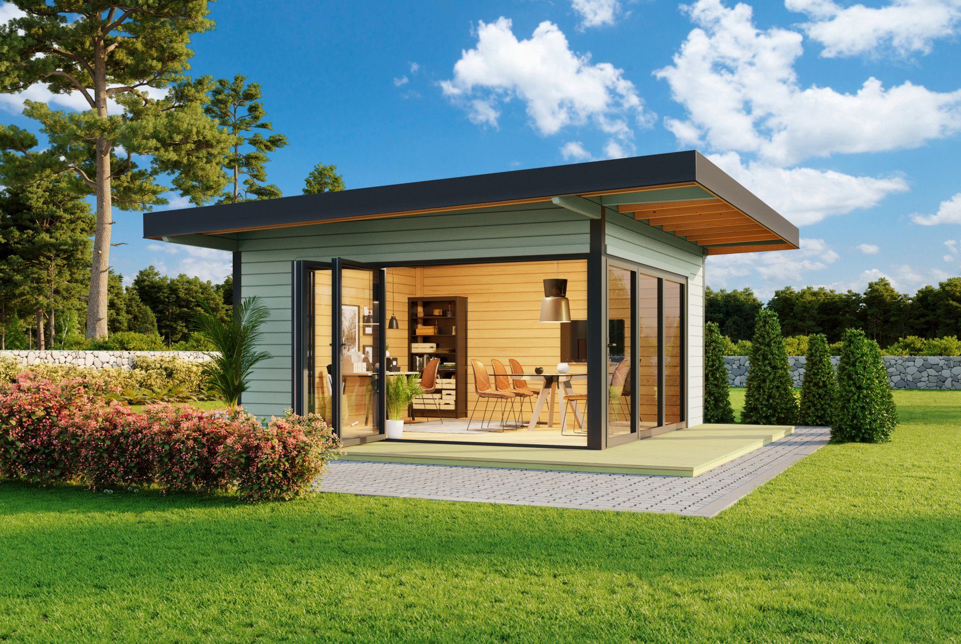 Thumbnail - LASITA MAJA Gartenhaus Domeo 9 Holzhaus, BxT: 450x450 cm