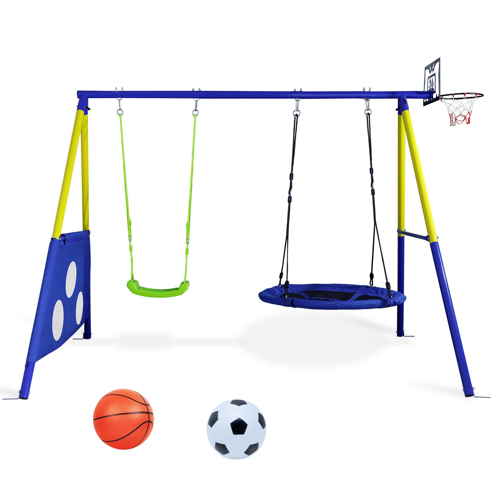 CCLIFE Doppelschaukel Schaukelgestell Outdoor 200 kg günstig online kaufen
