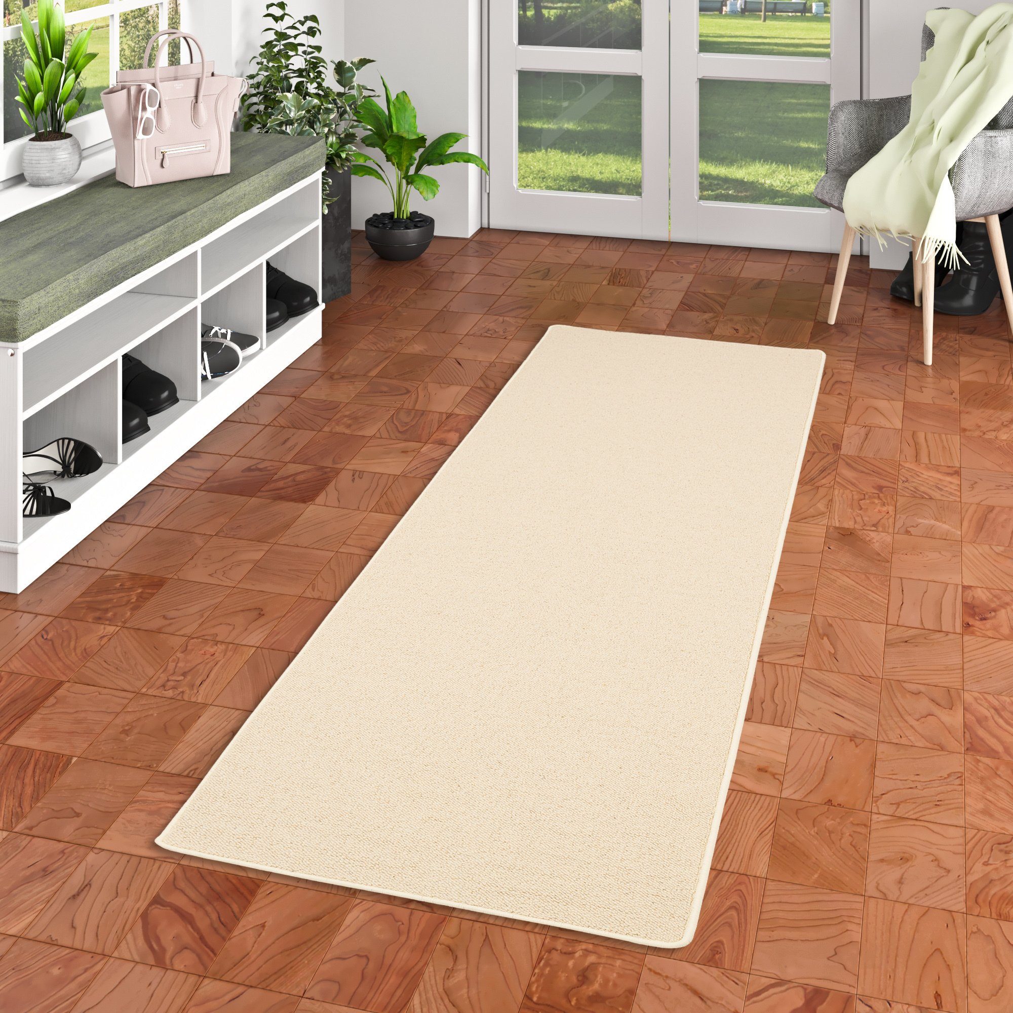 Snapstyle Wollteppich Natur Teppich Läufer Wolle günstig online kaufen