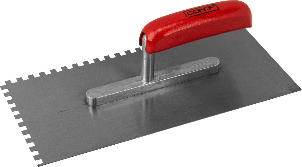 Thumbnail - CON:P Fliesenbohrer Zahnglättekelle 280 x 130 mm, Zahnung 6 x 6 mm