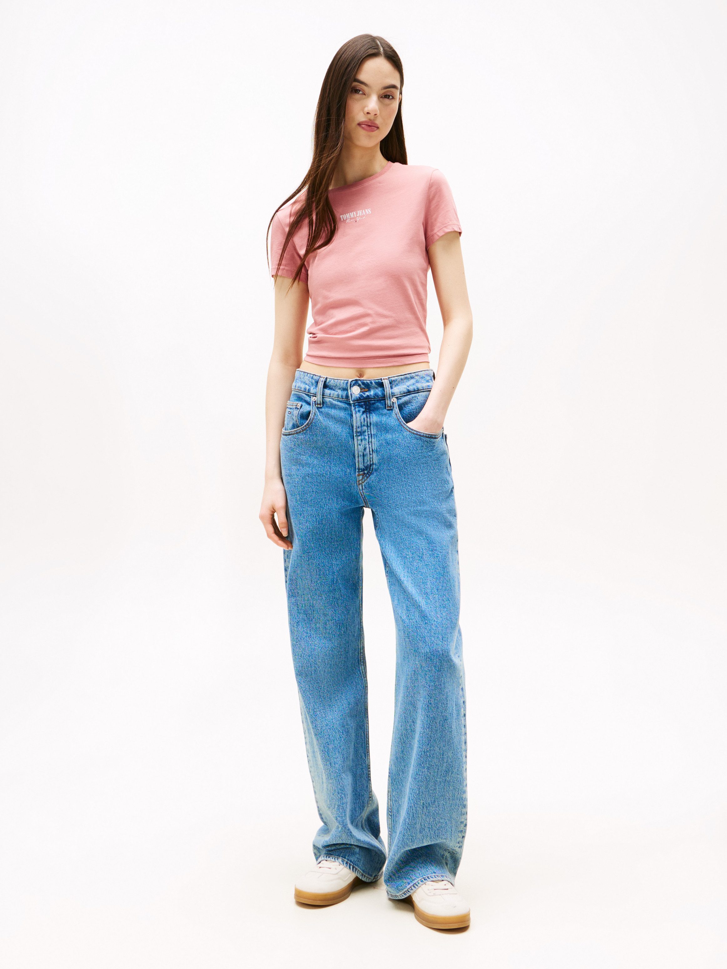 Tommy Jeans Kurzarmshirt TJW SLIM ESSENTIAL LOGO2 TEE EXT günstig online kaufen