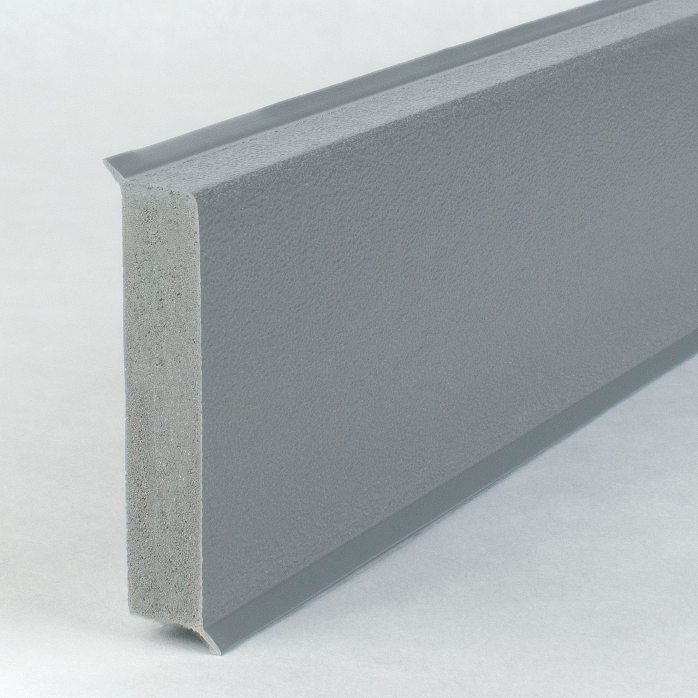PROVISTON Sockelleiste 12 x 60 x 2500 mm Fußleiste Kunststoff PVC Hartschaum by PROVISTON, L: 250 cm, Spar-Set, 5-St.