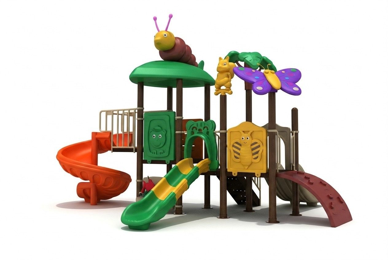 Xlmoebel Rutsche Maßgeschneidertes Spielhaus aus Holz für kreativen Spielspaß, (Spielhaus, 1-tlg., Spielplatz), Hergestellt in Europa