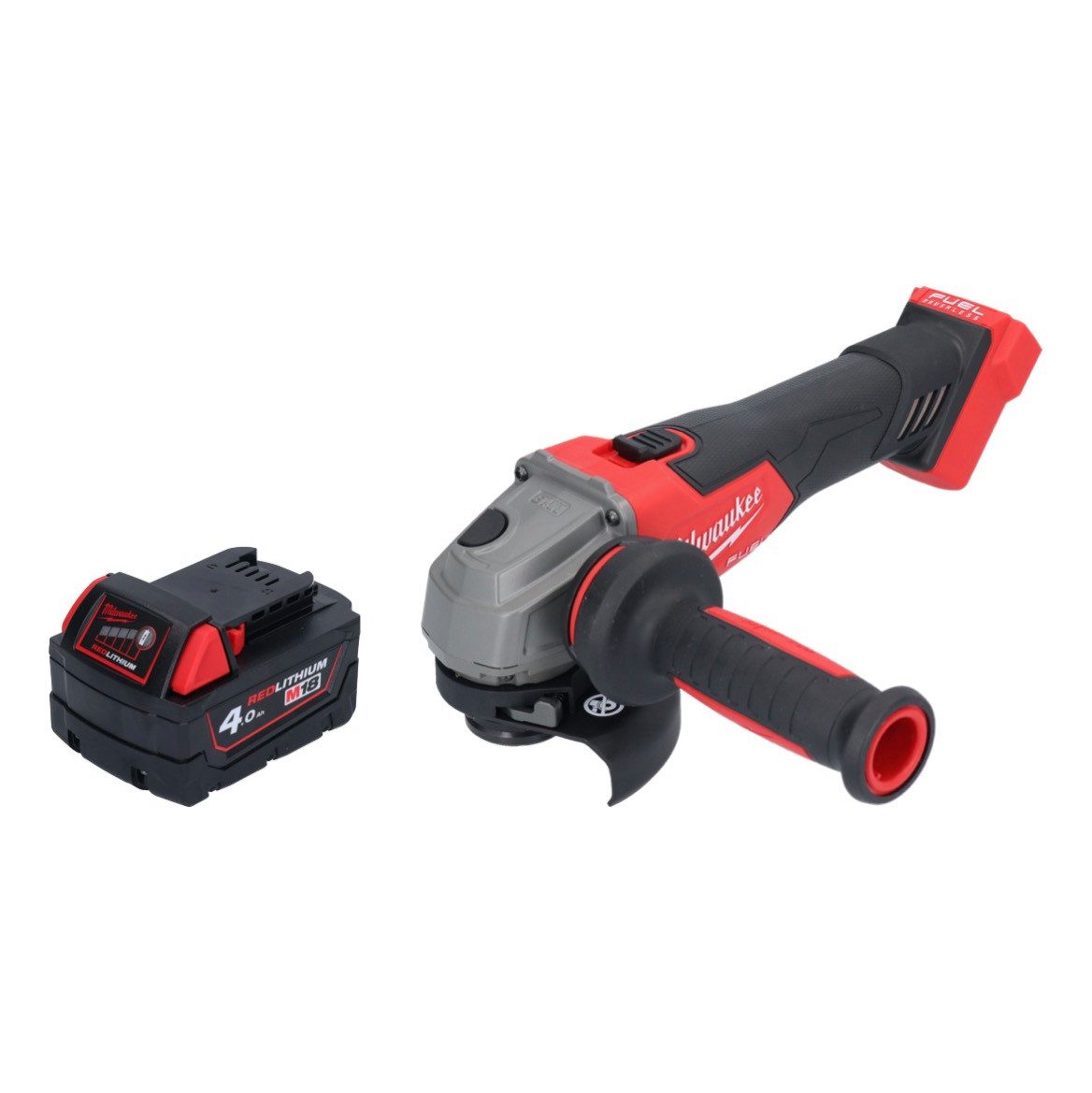 Milwaukee Akku-Winkelschleifer M18 FSAG115X-401 Akku Winkelschleifer 18 V 115 mm Brushless + 1x Akku