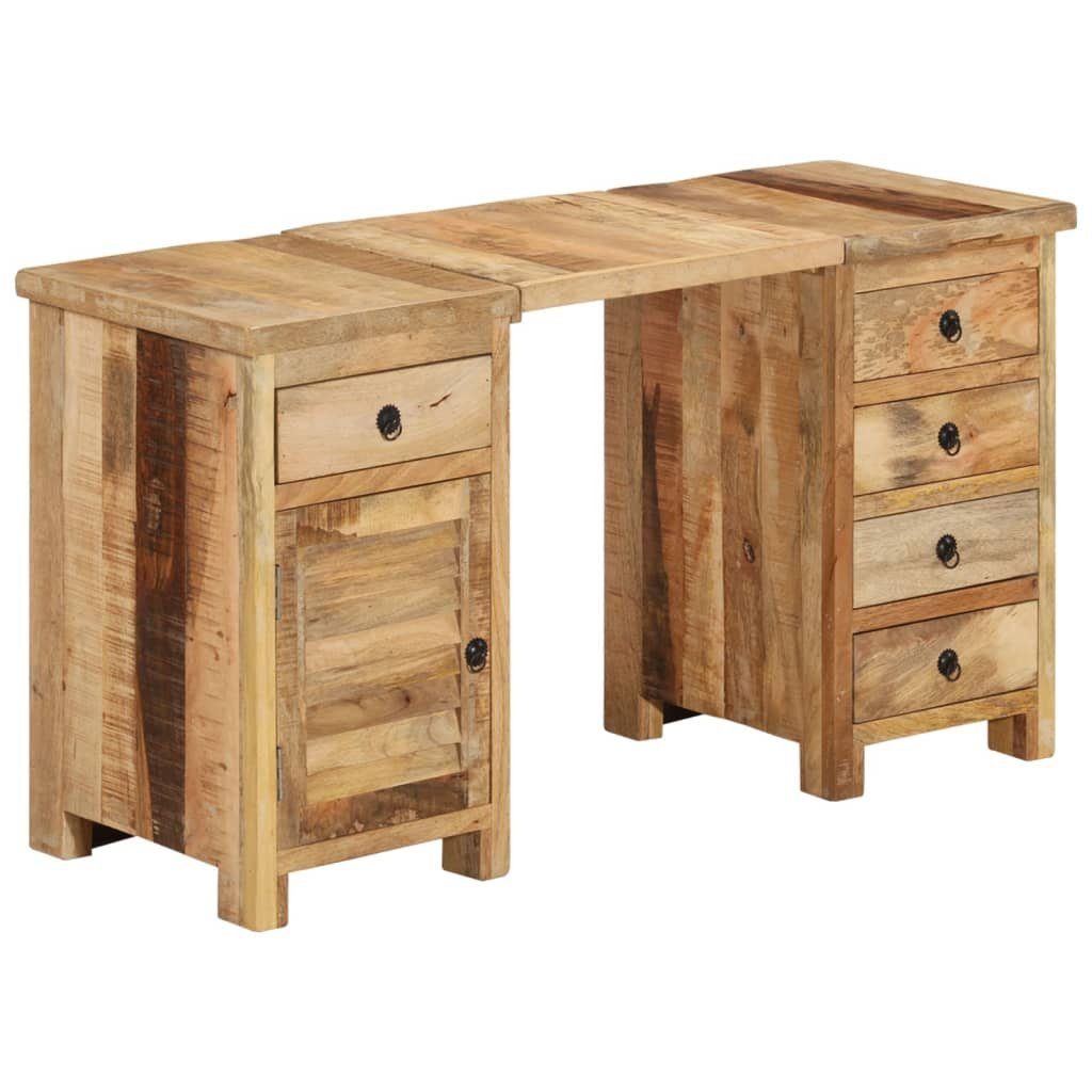 Schreibtisch NA Schreibtisch Holztisch Sekretär rustikal Massivholz Mango 140x50x77