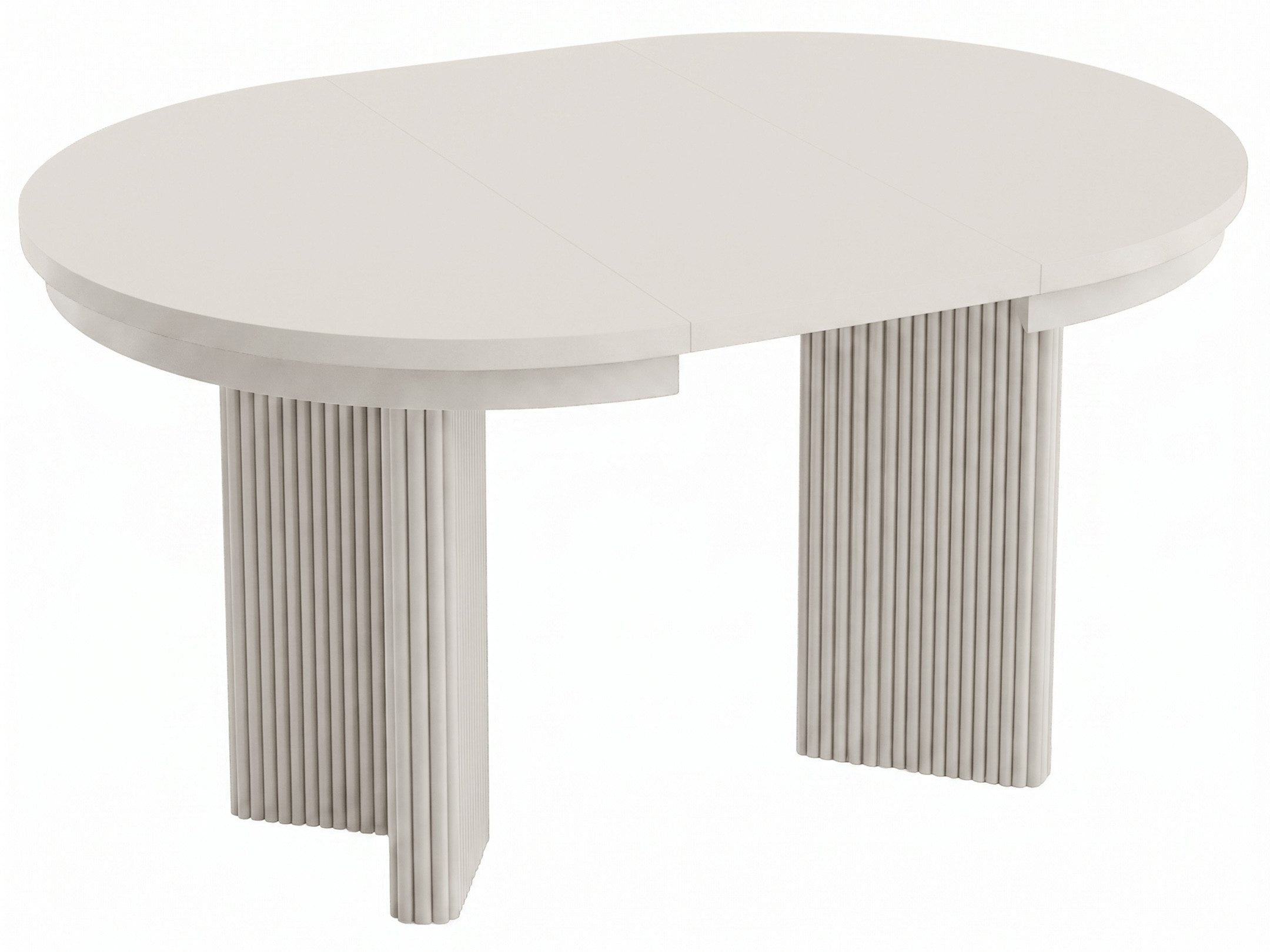 Beautysofa Esstisch PRESTIGE runder Design-Tisch ausziehbar Ø 100–180 cm oder Ø 120–200 cm (Metallbeinen, hitze- und verfärbung beständig), verschiedene Farben – Bild 4 von 5