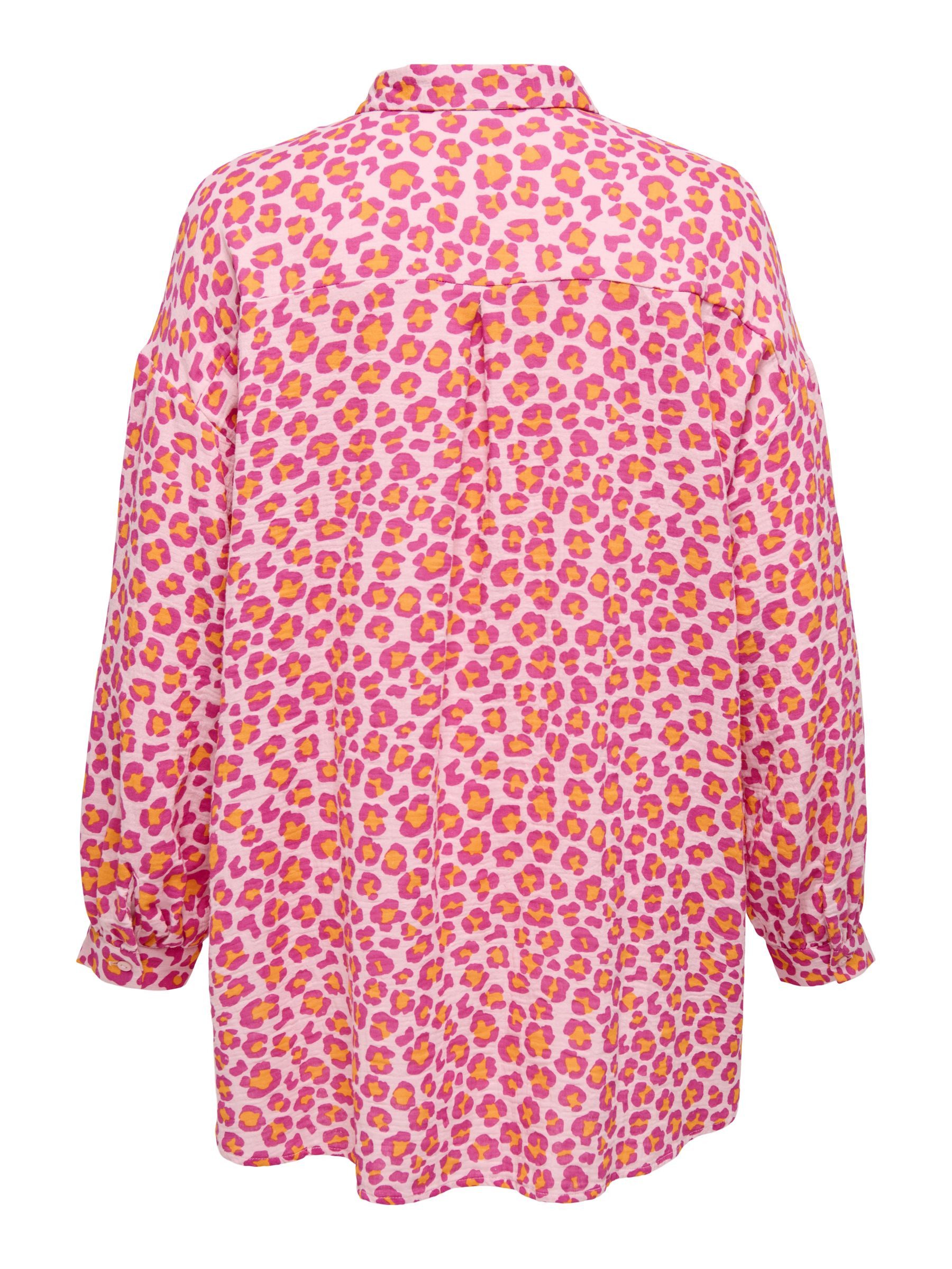 ONLY CARMAKOMA Blusenshirt Trendige Design mit Leo Blumen Print, Langarm CA günstig online kaufen