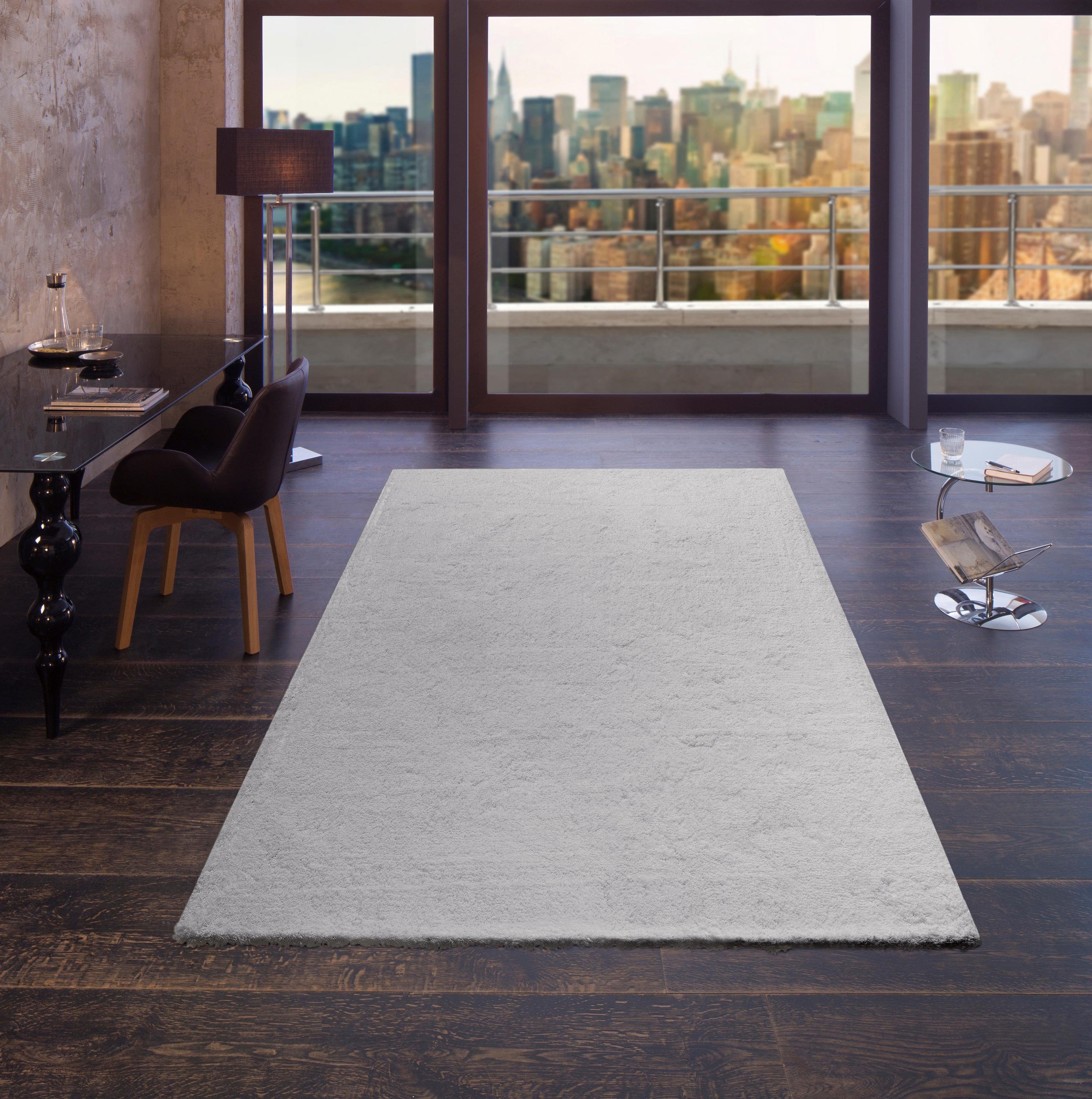 my home Hochflor-Teppich Microfaser Teppich Magong, günstig online kaufen