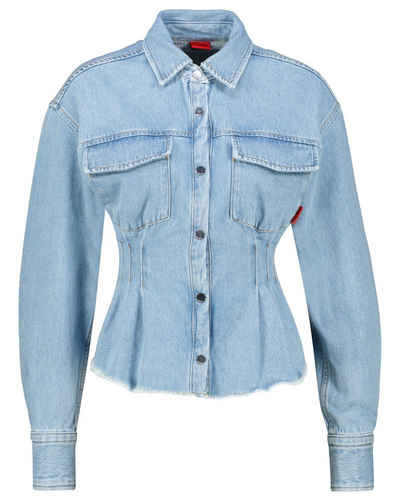 HUGO Jeansbluse Damen Jeansbluse ESTELLY