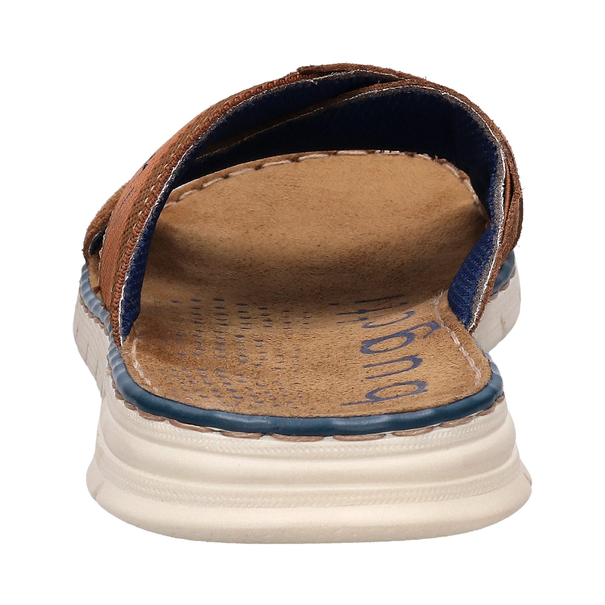 bugatti Pantolette Sommerschuh, Hausschuh, Strandschuh mit Kreuz-Steg