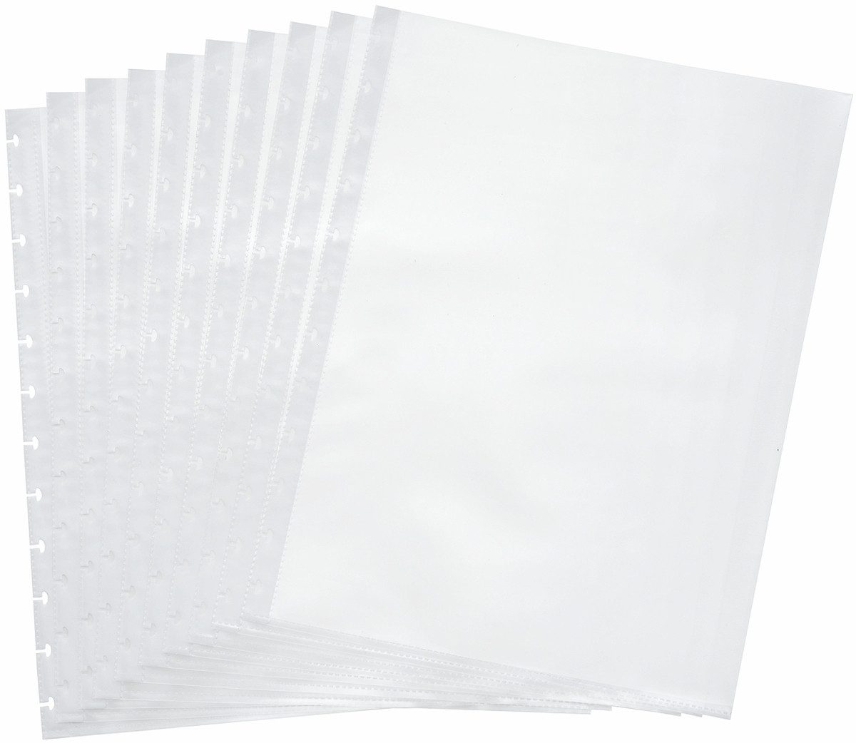 Prospekthülle Ersatzhüllen für Sichtbuch A4 PP mit T-Stanzung farblos transparent V.