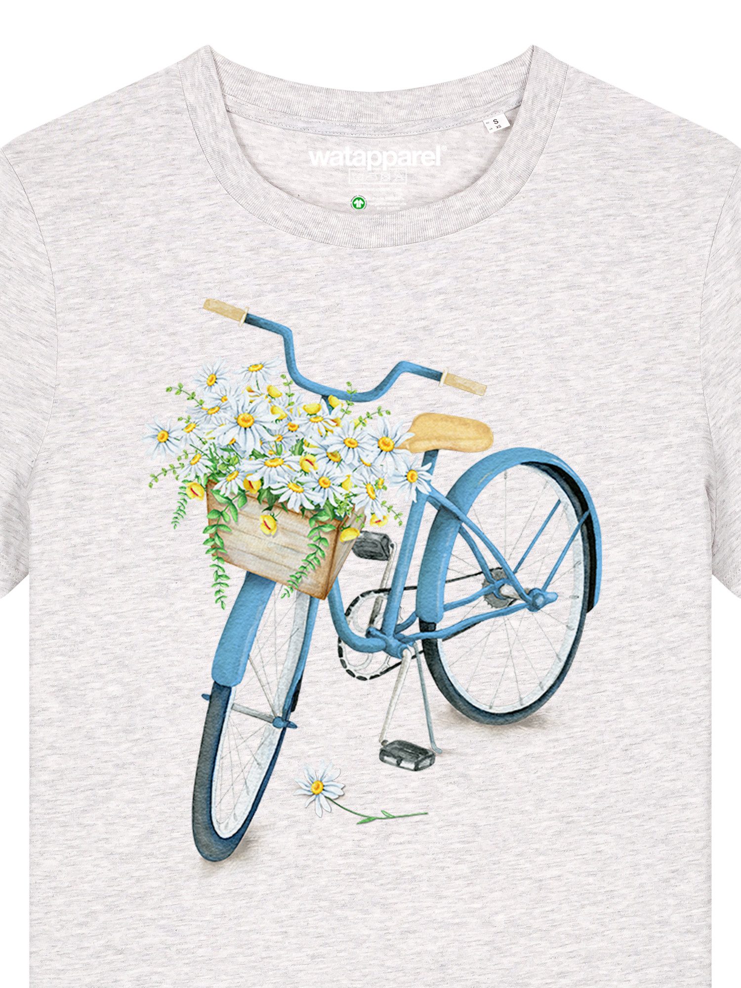 wat? Apparel T-Shirt Blaues Damenrad