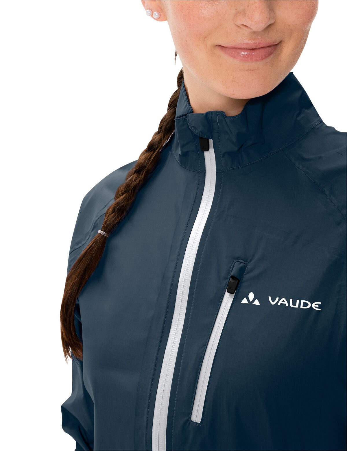 VAUDE Regenjacke Women's Drop Jacket III sportlicher Stil, wasserdicht mit 10000 mm Wassersäule, atmungsaktiv