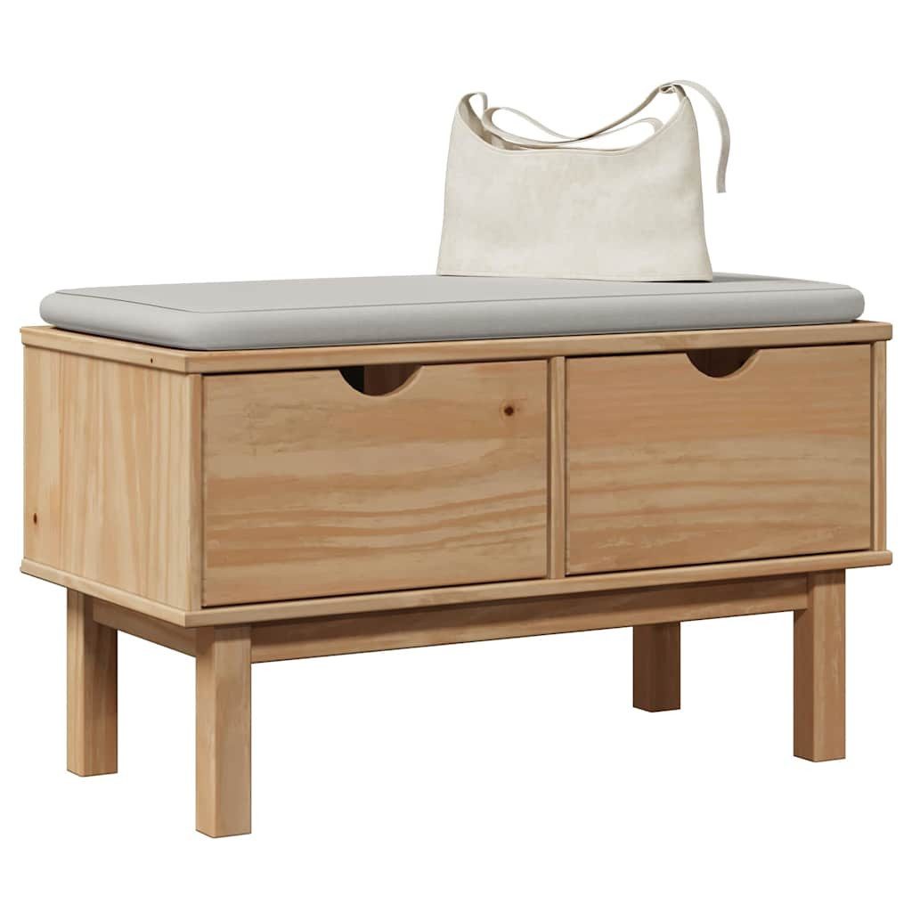 vidaXL Sitzbank Flurbank OTTA 80x40x45 cm Massivholz Kiefer