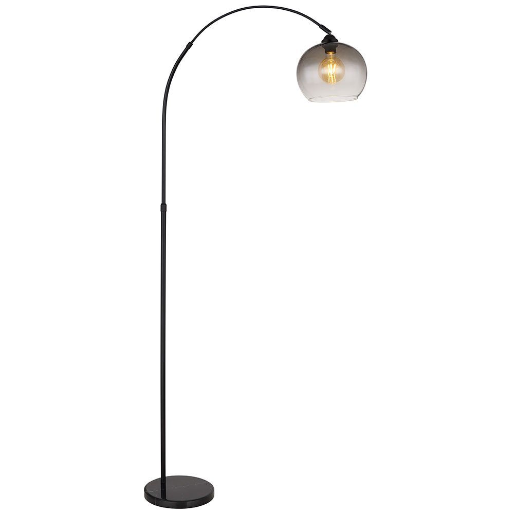 GLOBO LIGHTING Stehlampe, Leuchtmittel nicht inklusive, Stehleuchte Standlampe Bogenleuchte Höhenverstellbar Marmor-Sockel