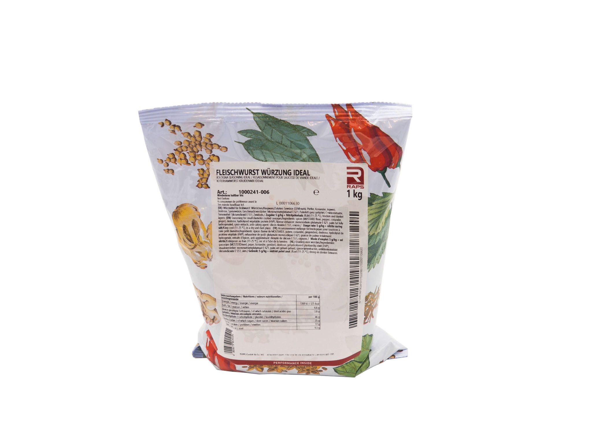 Raps Gewürz Fleischwurstgewürz Ideal 1 kg Beutel