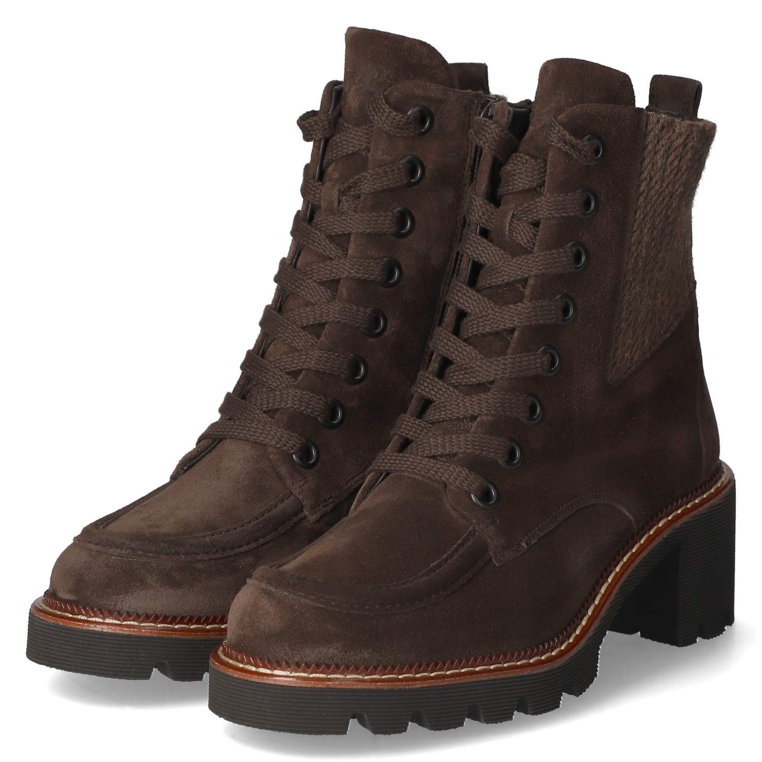 Paul Green Paul Green - female - 8269-01 - Leder & Textil - braun Schnürsti günstig online kaufen