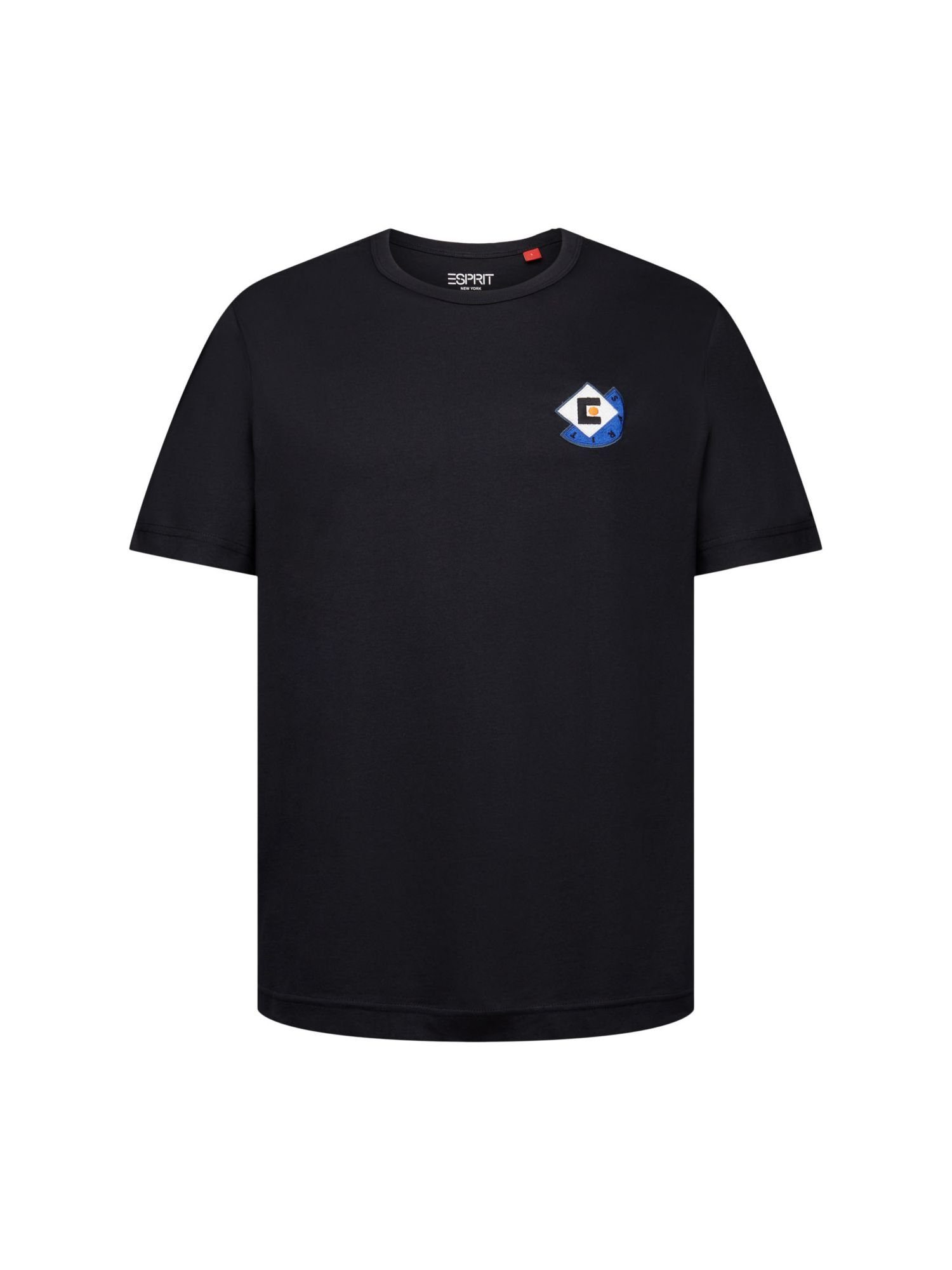 Esprit T-Shirt T-Shirt mit grafischem Logo (1-tlg) BLACK